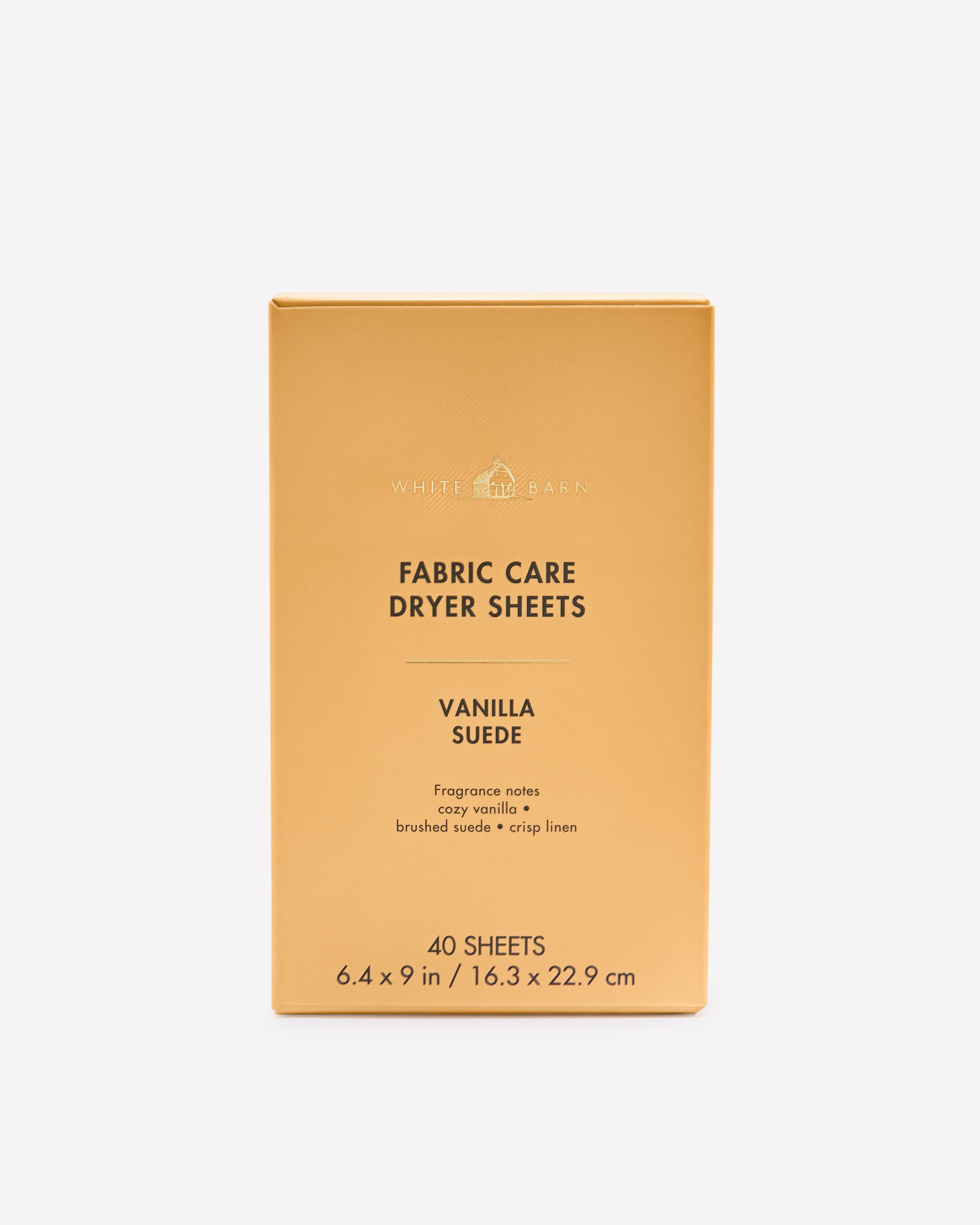 Vanilla Suede Dryer Sheets