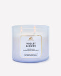 Violet & Musk 3-Wick Candle