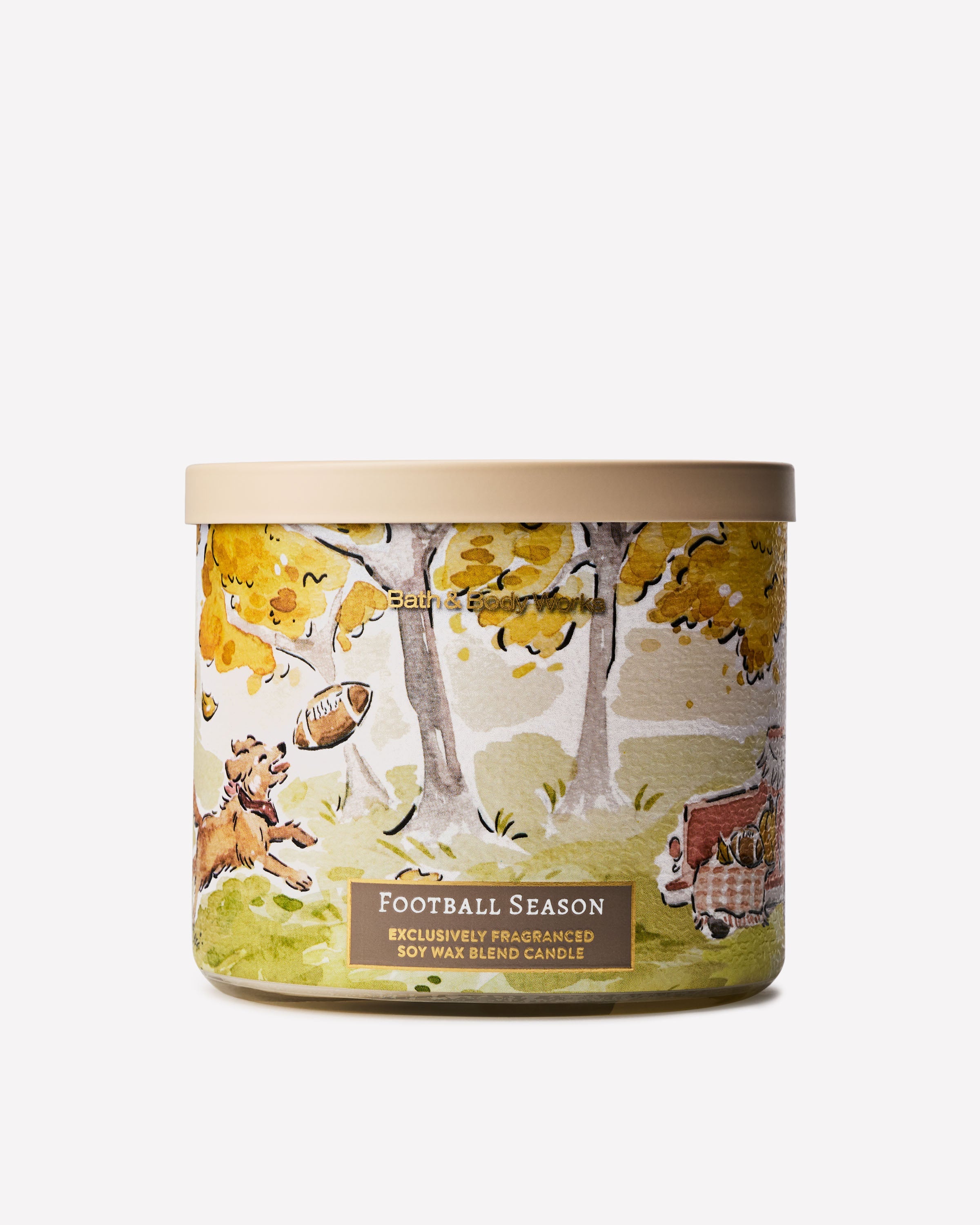 Football Season 3-Wick Candle