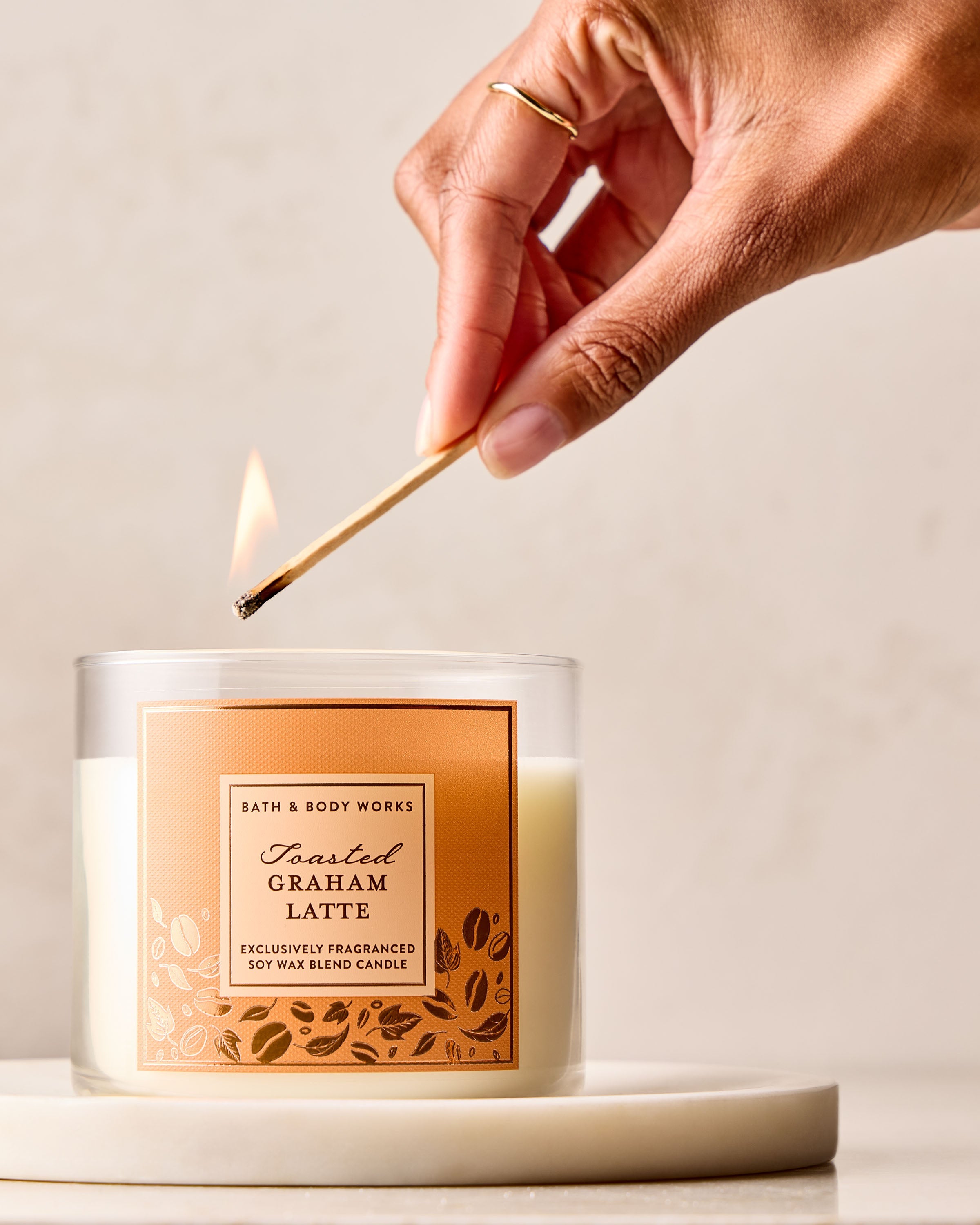 Toasted Graham Latte 3-Wick Candle