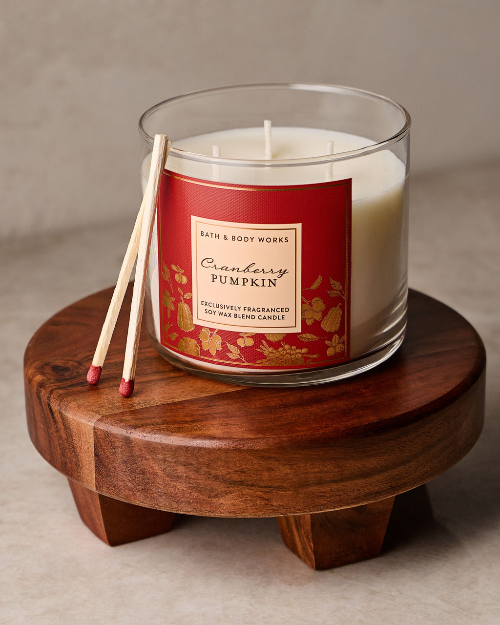 Cranberry Pumpkin 3-Wick Candle