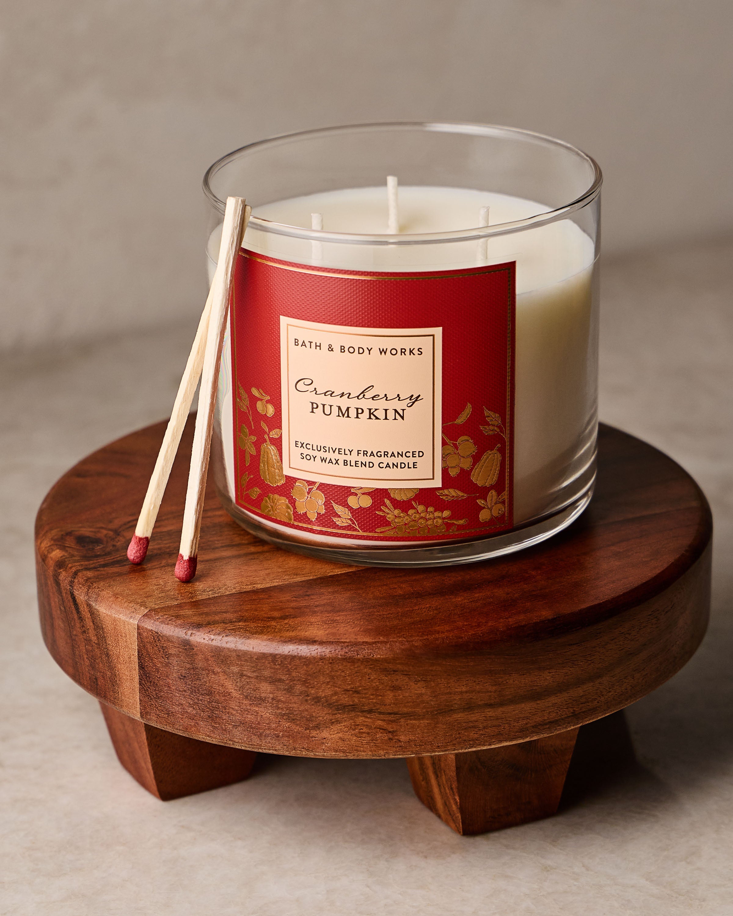 Cranberry Pumpkin 3-Wick Candle