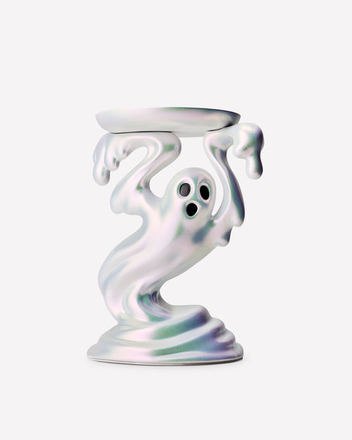 Drippy Ghost Pedestal 3-Wick Candle Holder