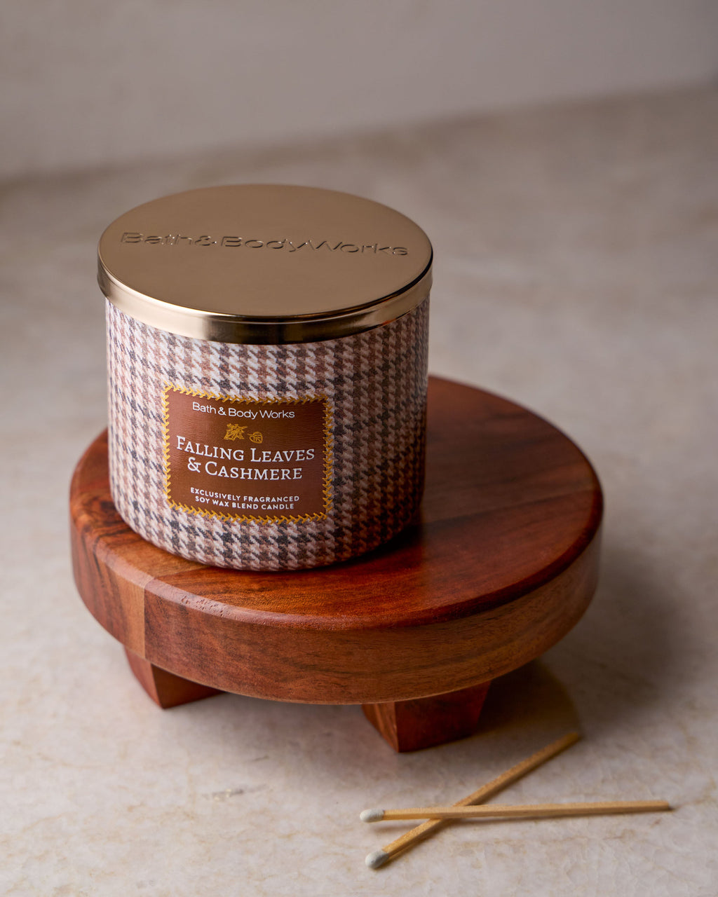 Falling Leaves & Cashmere 3-Wick Candle