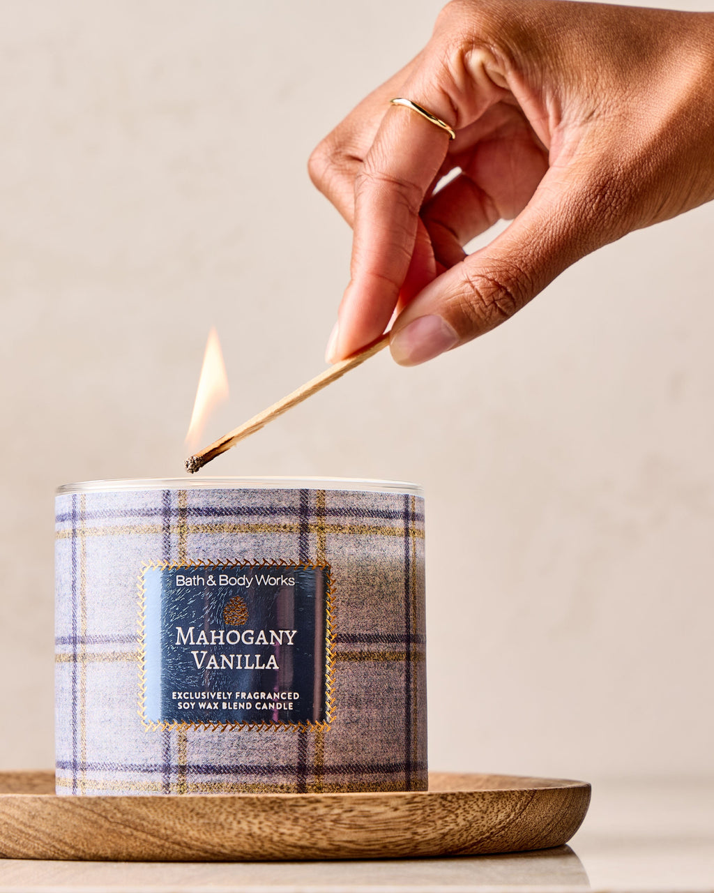 Mahogany Vanilla 3-Wick Candle