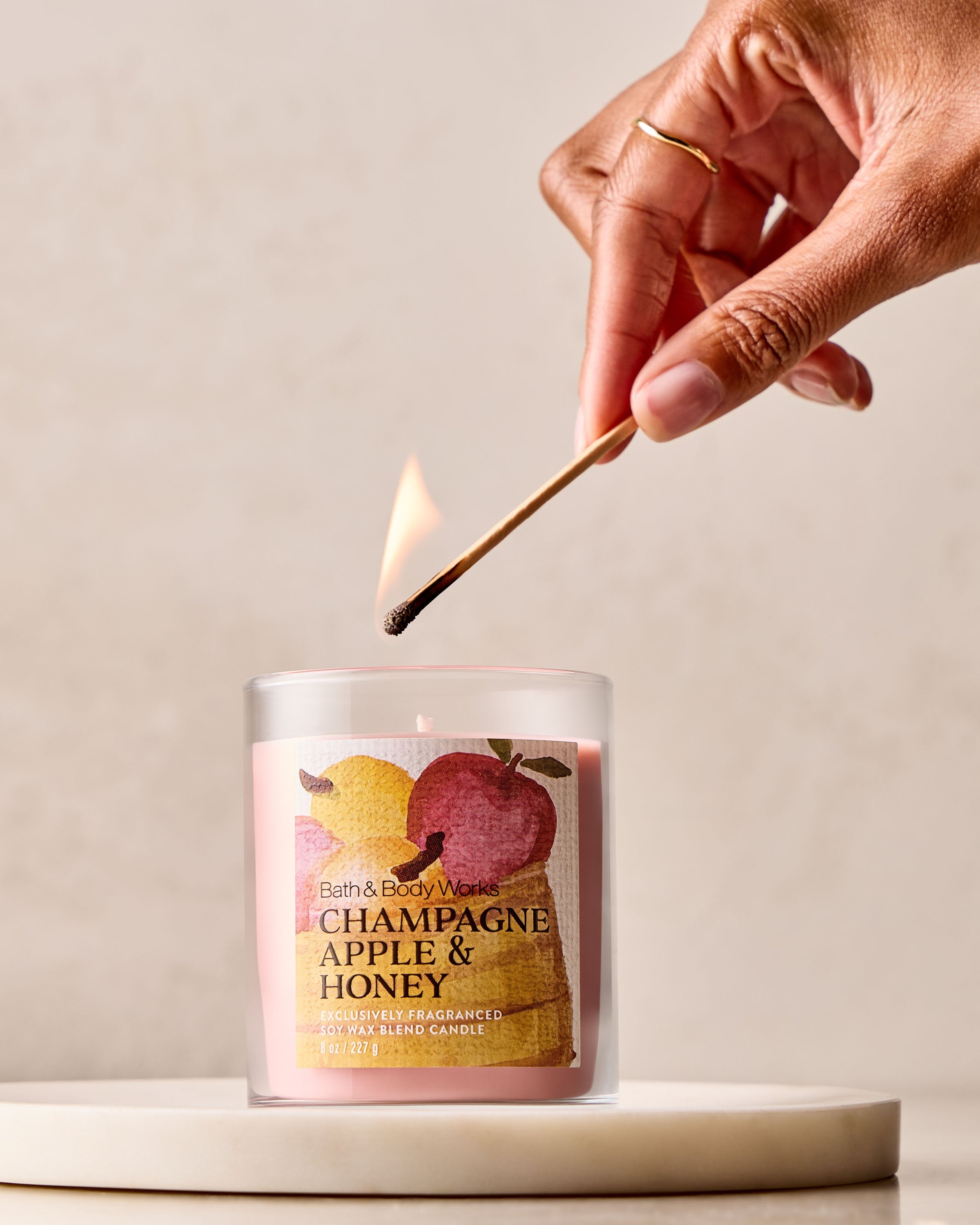 Champagne Apple & Honey Single Wick Candle