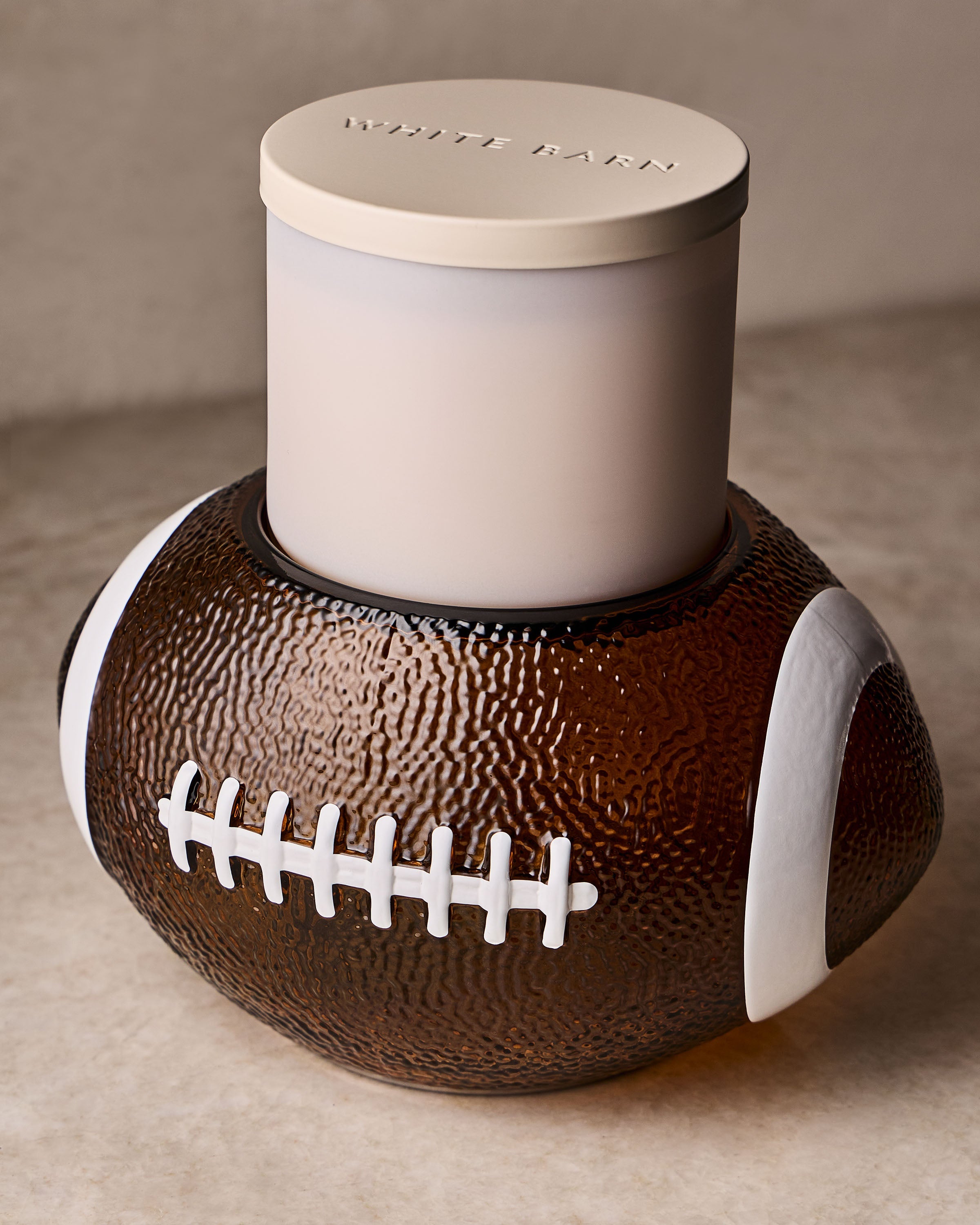 Football 3-Wick Candle Holder
